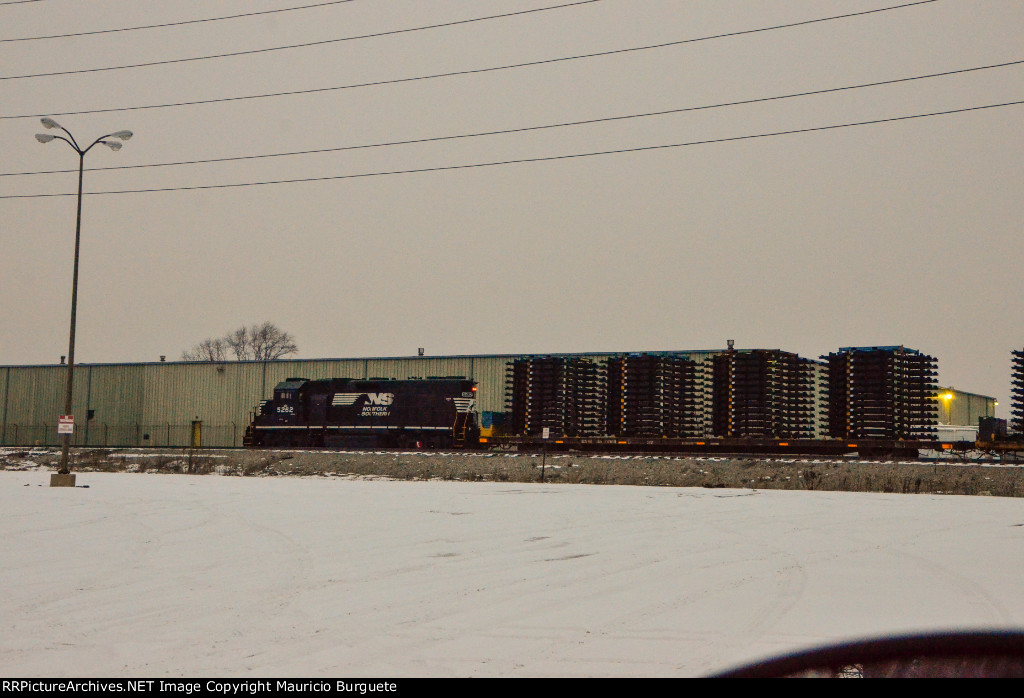 NS GP38-2 Locomotive in the yard